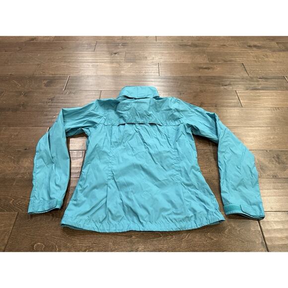 Columbia Jacket Womens Teal Switchback II Raincoat Full Zip Hidden Hood M RL2149 - Picture 3 of 11